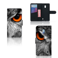 Nokia 2.2 Telefoonhoesje met Pasjes Uil - thumbnail