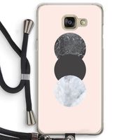 Marmeren cirkels: Samsung Galaxy A5 (2016) Transparant Hoesje met koord