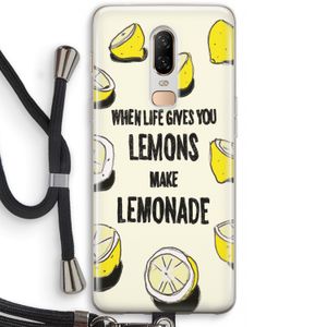 Lemonade: OnePlus 6 Transparant Hoesje met koord