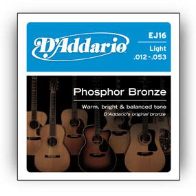 D'Addario EJ16 snaar voor muziekinstrumenten Akoestisch 6 stuk(s) Staal Gitaar