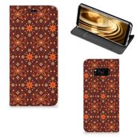 Samsung Galaxy S8 | Hoesje met Magneet | Batik Brown