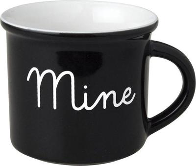Dutch Rose zwart/wit beker mine zwart