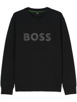 BOSS sweat en coton à logo appliqué - Noir - thumbnail