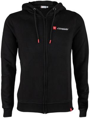 CONWAY Hooded sweatjacket logoline size xl black