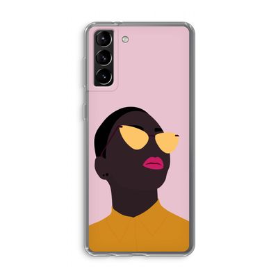 Yellow glasses: Samsung Galaxy S21 Plus Transparant Hoesje