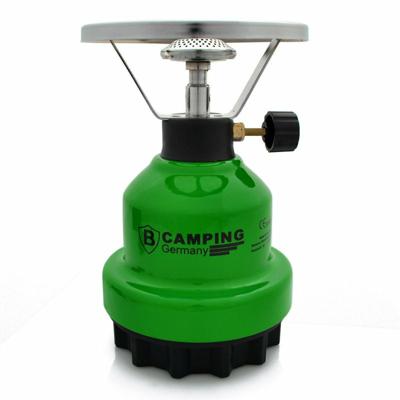 Camping Kookpit - kookstel met gasbrander - groen - 670 gram