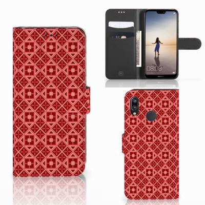 Huawei P20 Lite | Telefoon Hoesje | Batik Rood
