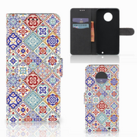 Motorola Moto G6 Plus Bookcase Tiles Color - thumbnail