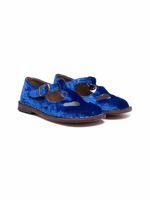 Pèpè sandales en velours à découpes - Bleu