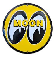 Moon Eyes Logo Emaille Bord - Ø30cm