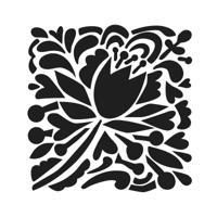 The Crafter's Workshop • stencil tulip party 15,2x15,2cm