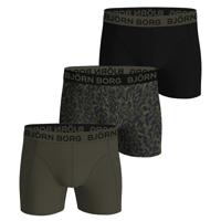 Bjorn Borg boxershort for Boys 3-pack groen-zwart