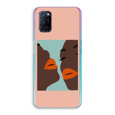 Orange lips: Oppo A72 Transparant Hoesje