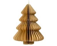 Kerstornament Papieren Kerstboom 40cm Zand