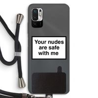 Safe with me: Xiaomi Redmi Note 10 5G Transparant Hoesje met koord