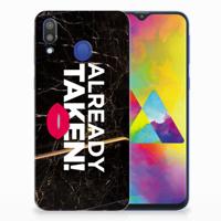 Samsung Galaxy M20 (Power) | Siliconen hoesje | met naam Already Taken Black