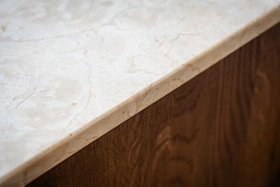 Afdekblad Loutro Marmer Mat Beige 140x200 cm