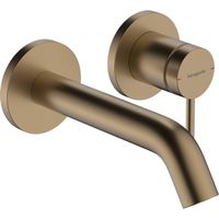 Hansgrohe Tecturis Wastafelkraan Inbouw - mengkraan - rond - eengreeps - 16.5cm uitloop - geborsteld brons 73350140 - thumbnail