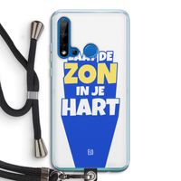 Laat de zon in je hart: Huawei P20 Lite (2019) Transparant Hoesje met koord