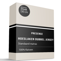 Hoeslaken Katoen Dubbel Jersey 190x200 Cm Ademend Presence - Dekbed-Discounter.nl