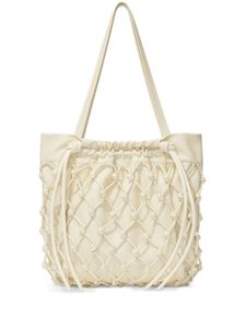 Proenza Schouler sac cabas métallisé à lien de resserrage - Blanc