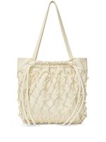 Proenza Schouler sac cabas métallisé à lien de resserrage - Blanc - thumbnail