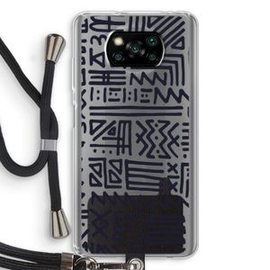 Marrakech print: Xiaomi Poco X3 NFC Transparant Hoesje met koord
