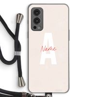 Strawberry Milkshake: OnePlus Nord 2 5G Transparant Hoesje met koord