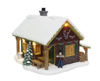 Forest Cabin with LED Polyresin 20cm Santaville - Santaville Forest Cabin with LED Polyresin 20cm Santaville - Santaville