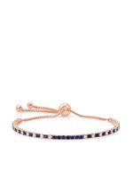 graziela bracelet en or rose 18ct orné de diamants et saphir