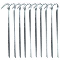 Redcliffs tentharingen - pennen - 30x - zilver - metaal - 23 cm - voor diverse ondergronden