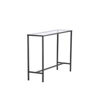 Fjôrd - Sidetable Zwart Glas 100cm - Metaal - Dipp