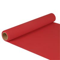 Tafelloper - rood - 500 x 40 cm - papier - tafelkleed loper - tafelversiering