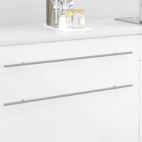 VidaXL Kasthandgreep 12 pcs zilver 800 mm roestvrij staal