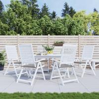 Tuinstoelkussens 6 st 50x50x3 cm oxford stof grijs