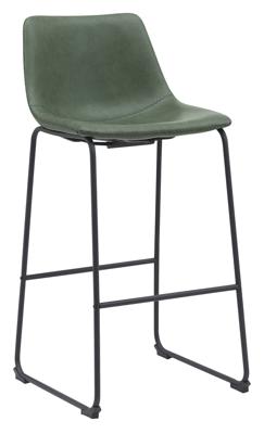 LABEL51 Barkruk 'Risto' Lederlook, kleur Hunter (zithoogte 75cm)