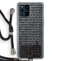Crazy shapes: Oppo Find X3 Pro Transparant Hoesje met koord