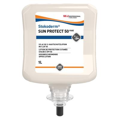 Deb Stokoderm zonnebrandcrème - Sun Protect 50 PURE - 1 l - patroon voor dispenser