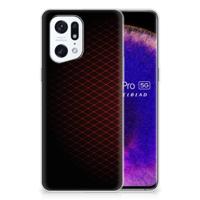 OPPO Find X5 Pro | TPU bumper | Geruit Rood OPPO Find X5 Pro | TPU bumper | Geruit Rood