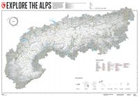 Wandkaart Alpen Gestalten | 140 x 100 cm | Marmota Maps - thumbnail