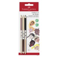 Faber Castell FC-116511 Children Of The World Bicolor Huidskleurpotloden 3-Kantig 3 Stuks