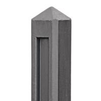 Berton borderpaal Hunze antraciet eindmodel 145 cm Tuindeco - Tuindeco