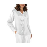 Lady Avenue Satin Pyjama With Short Sleeves - thumbnail