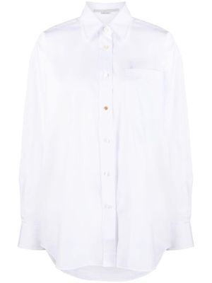 Stella McCartney chemise en coton à manches longues - Blanc
