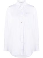 Stella McCartney chemise en coton à manches longues - Blanc