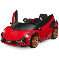 12V Kinderauto met 2.4G Afstandsbediening met Muziek en LED Koplampen 108 x 64 x 41 cm Rood