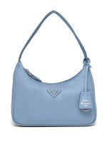 Prada mini sac à plaque logo - Bleu - thumbnail