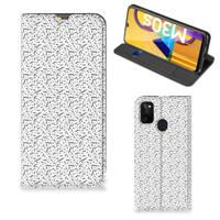 Samsung Galaxy M30s | M21 | Hoesje met Magneet | Stripes Dots