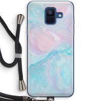Fantasie pastel: Samsung Galaxy A6 (2018) Transparant Hoesje met koord