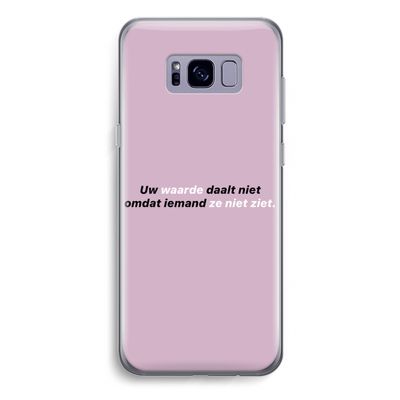 uw waarde daalt niet: Samsung Galaxy S8 Plus Transparant Hoesje